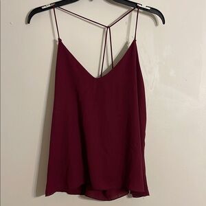 3/$15. Elegant Burgundy Spaghetti Strap Large Top